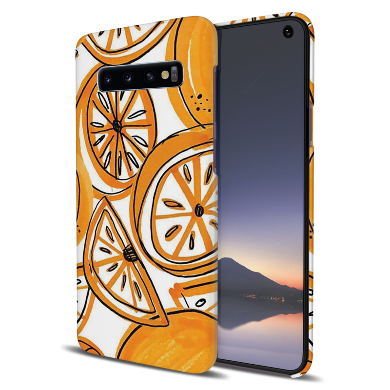 Orange Lemon Printed Slim Cases and Cover for Galaxy S10 Plus