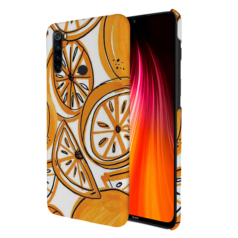 Orange Lemon Printed Slim Cases and Cover for Redmi Note 8