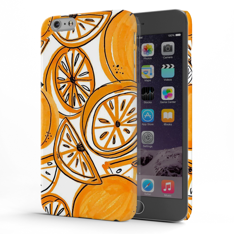 Orange Lemon Printed Slim Cases and Cover for iPhone 6 Plus