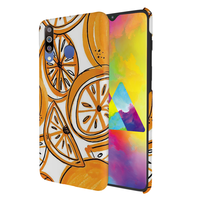 Orange Lemon Printed Slim Cases and Cover for Galaxy M30