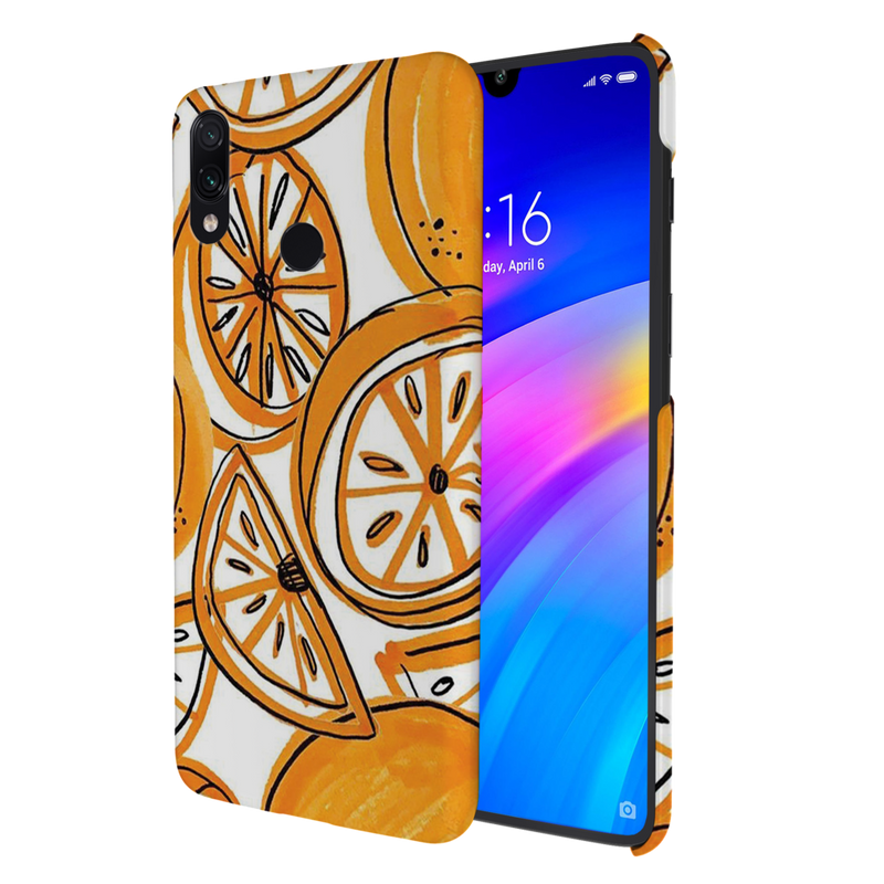 Orange Lemon Printed Slim Cases and Cover for Redmi Note 7 Pro