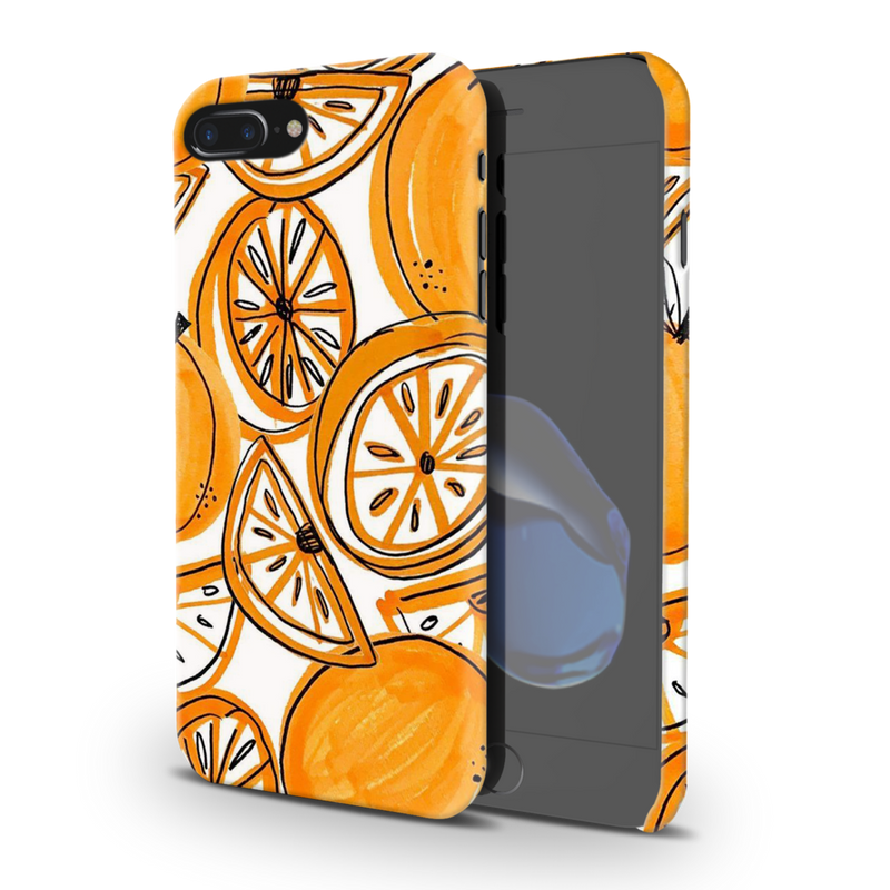 Orange Lemon Printed Slim Cases and Cover for iPhone 8 Plus