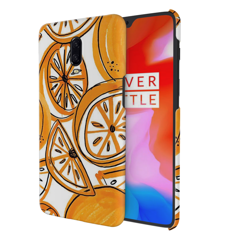 Orange Lemon Printed Slim Cases and Cover for OnePlus 6T