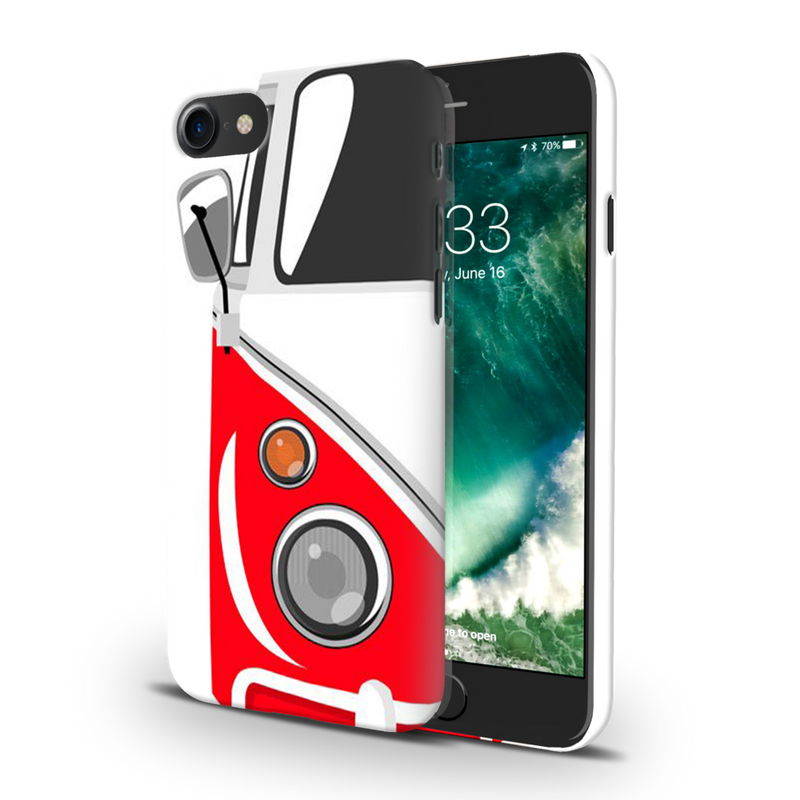 Red Volkswagon Printed Slim Cases and Cover for iPhone 8