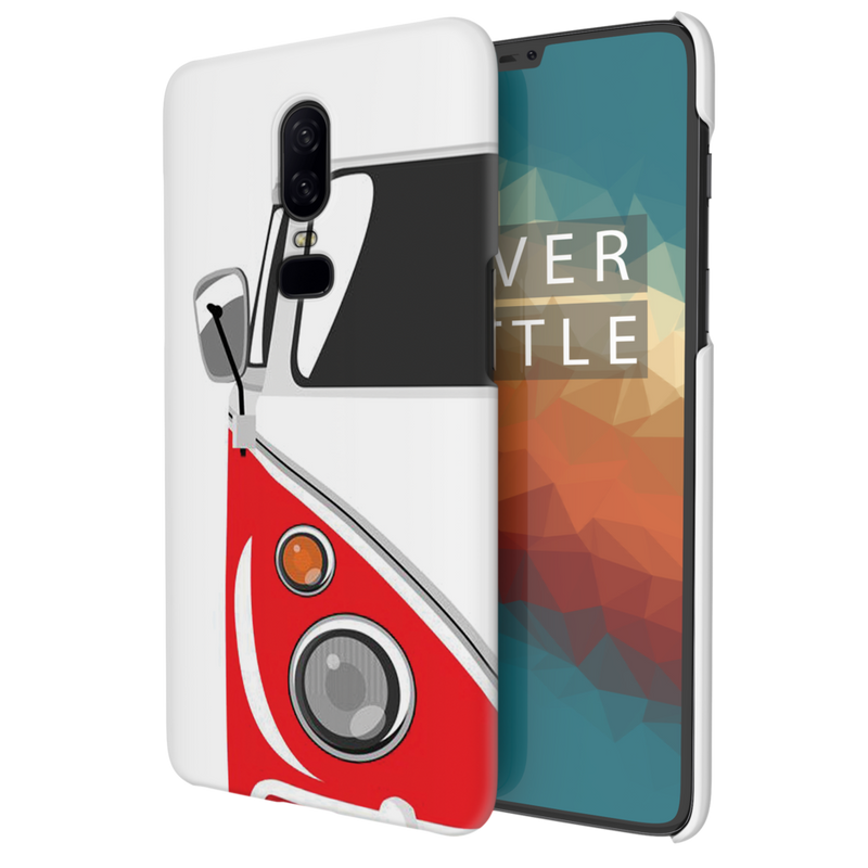Red Volkswagon Printed Slim Cases and Cover for OnePlus 6