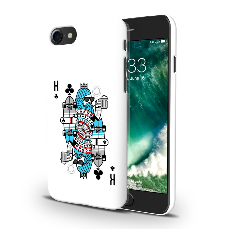 King 2 Card Printed Slim Cases and Cover for iPhone 8