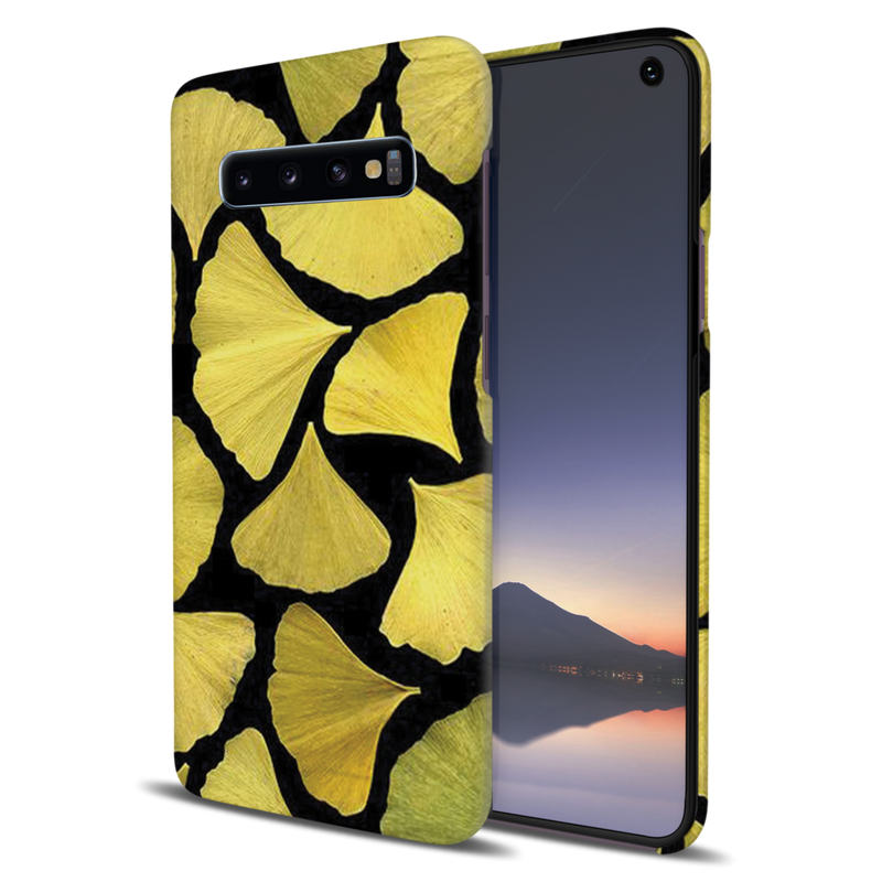 Yellow Leafs Printed Slim Cases and Cover for Galaxy S10 Plus