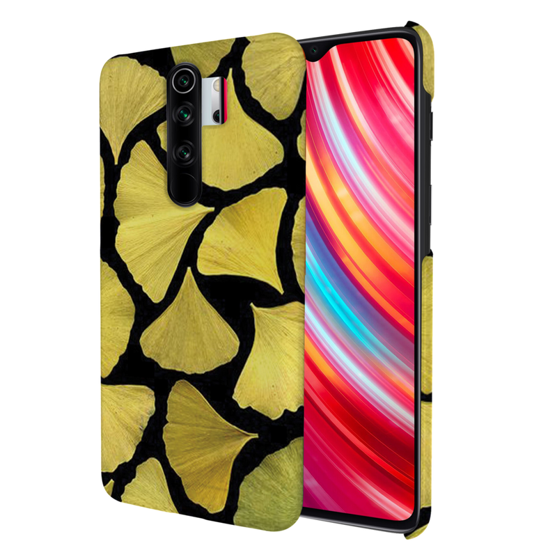 Yellow Leafs Printed Slim Cases and Cover for Redmi Note 8 Pro