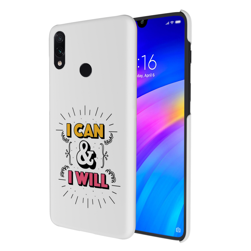 I can and I will Printed Slim Cases and Cover for Redmi Note 7 Pro