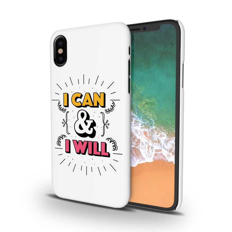 I can and I will Printed Slim Cases and Cover for iPhone X