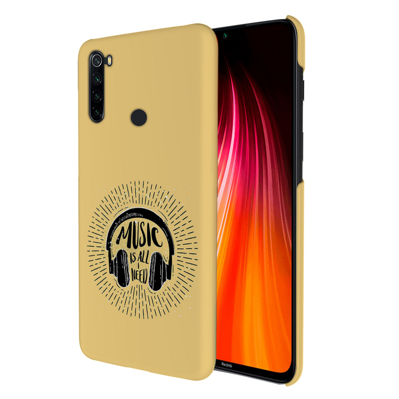 Music is all i need Printed Slim Cases and Cover for Redmi Note 8