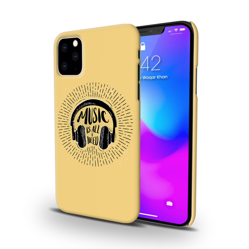 Music is all i need Printed Slim Cases and Cover for iPhone 11 Pro Max