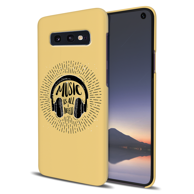 Music is all i need Printed Slim Cases and Cover for Galaxy S10E