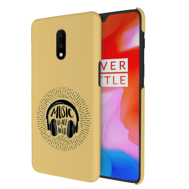 Music is all i need Printed Slim Cases and Cover for OnePlus 7
