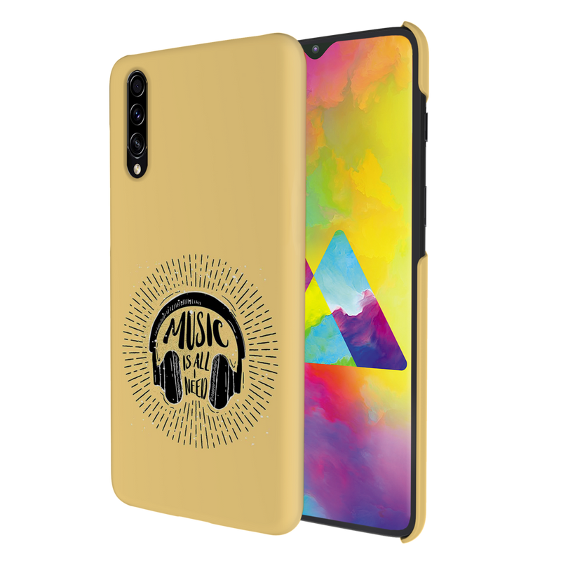 Music is all i need Printed Slim Cases and Cover for Galaxy A50