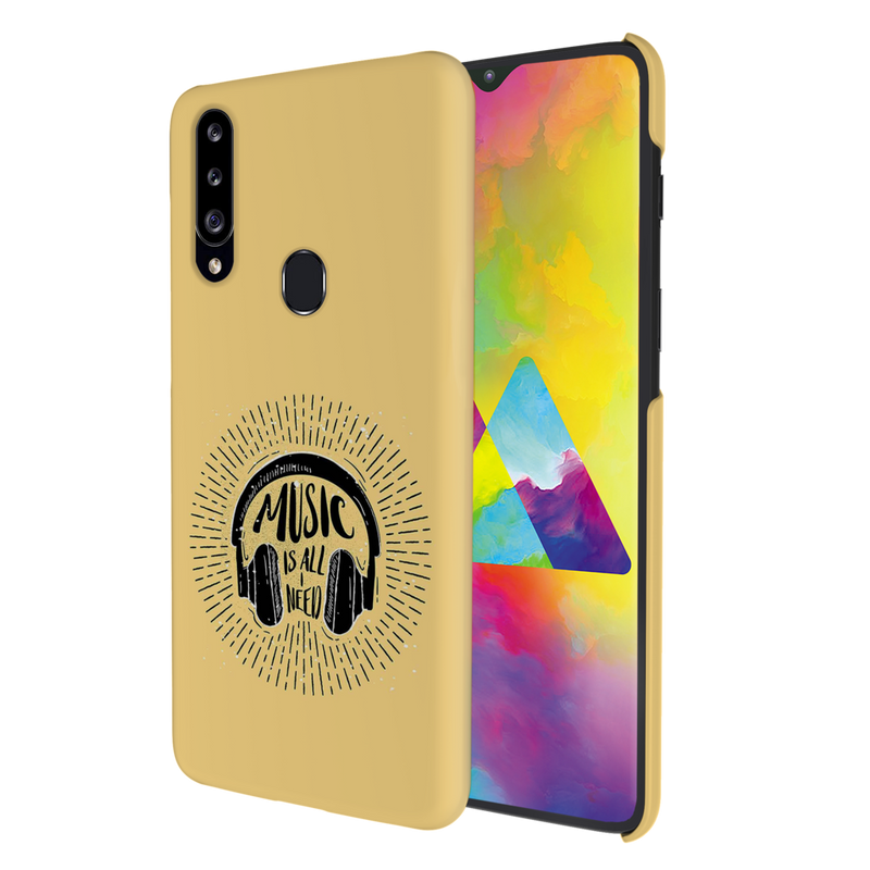 Music is all i need Printed Slim Cases and Cover for Galaxy A20S