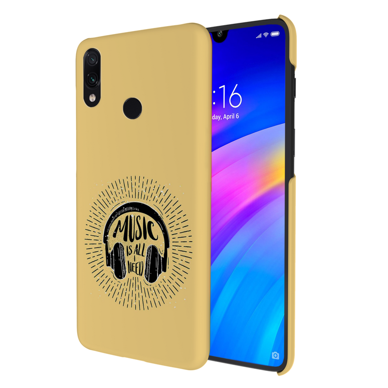 Music is all i need Printed Slim Cases and Cover for Redmi Note 7 Pro
