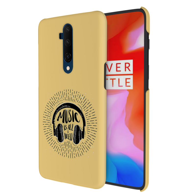 Music is all i need Printed Slim Cases and Cover for OnePlus 7T Pro