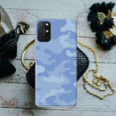 Blue and White Camouflage Printed Slim Cases and Cover for OnePlus 8T