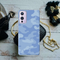 Blue and White Camouflage Printed Slim Cases and Cover for OnePlus 9