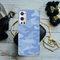 Blue and White Camouflage Printed Slim Cases and Cover for OnePlus 9R