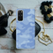 Blue and White Camouflage Printed Slim Cases and Cover for Galaxy S20