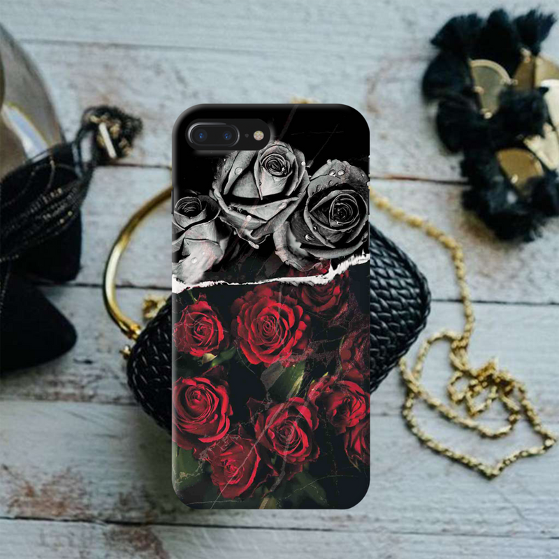 Dark Roses Printed Slim Cases and Cover for iPhone 8 Plus