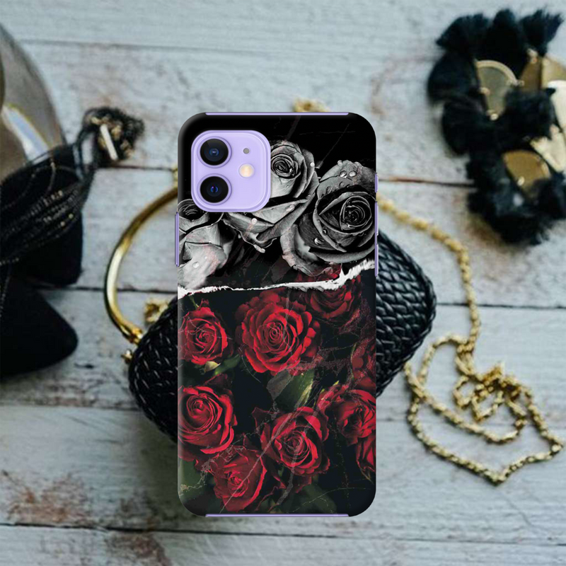 Dark Roses Printed Slim Cases and Cover for iPhone 12