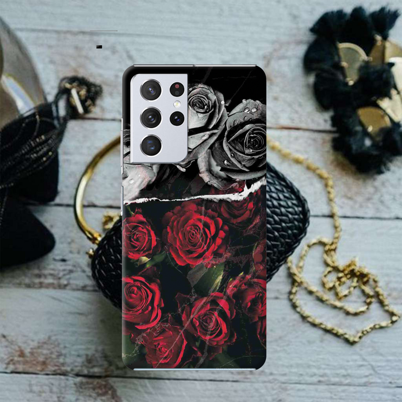 Dark Roses Printed Slim Cases and Cover for Galaxy S21 Ultra