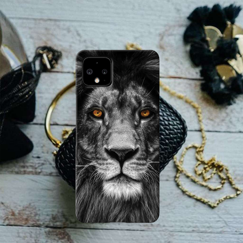 Lion Face Printed Slim Cases and Cover for Pixel 4