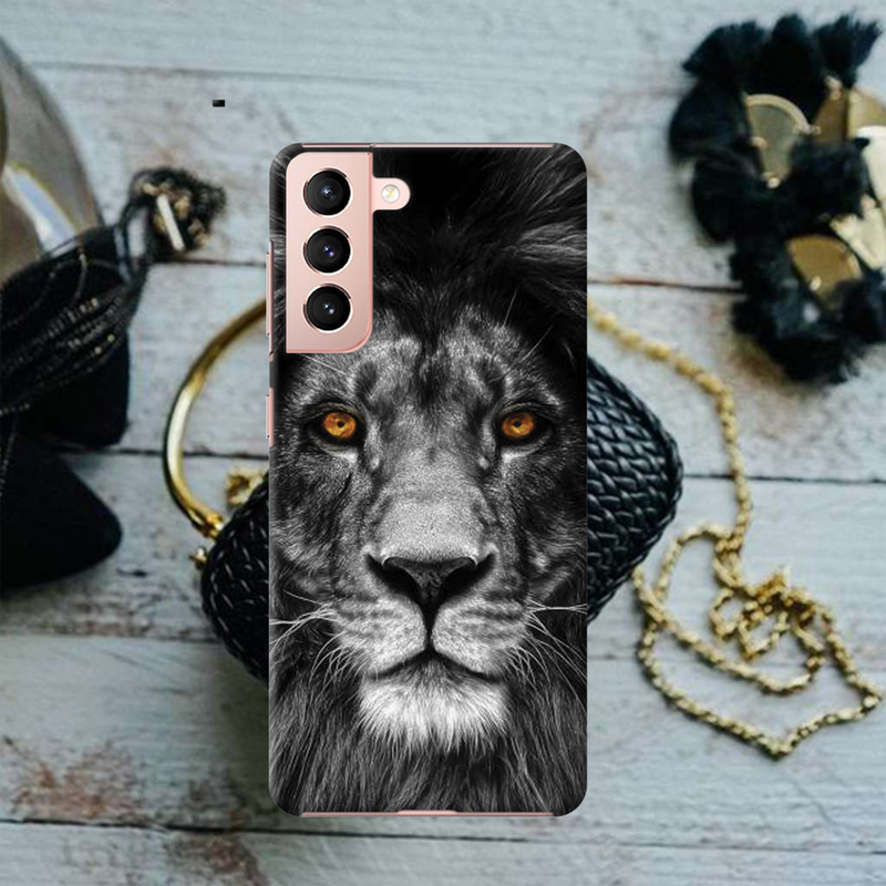 Lion Face Printed Slim Cases and Cover for Galaxy S21