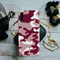 Maroon and White Camouflage Printed Slim Cases and Cover for Galaxy A70