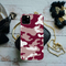 Maroon and White Camouflage Printed Slim Cases and Cover for iPhone 11 Pro