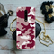 Maroon and White Camouflage Printed Slim Cases and Cover for OnePlus 7 Pro