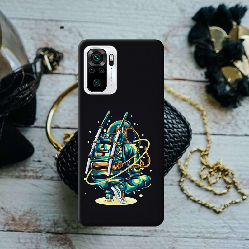 Ninja Astronaut Printed Slim Cases and Cover for Redmi Note 10