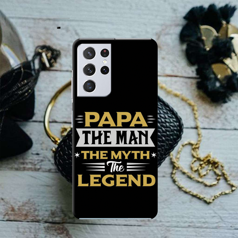 Papa the legend Printed Slim Cases and Cover for Galaxy S21 Ultra