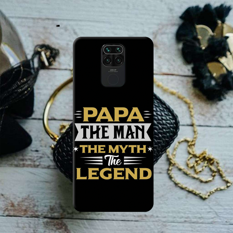 Papa the legend Printed Slim Cases and Cover for Redmi Note 9