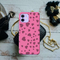 Pink Hearts Printed Slim Cases and Cover for iPhone 12 Mini