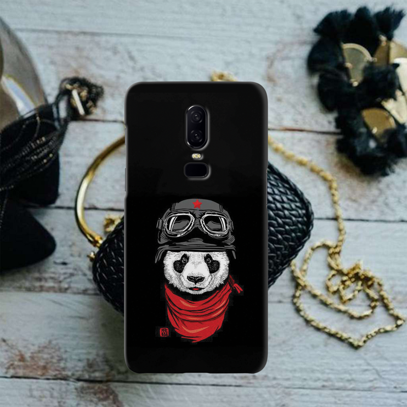 Rider Panda Printed Slim Cases and Cover for OnePlus 6