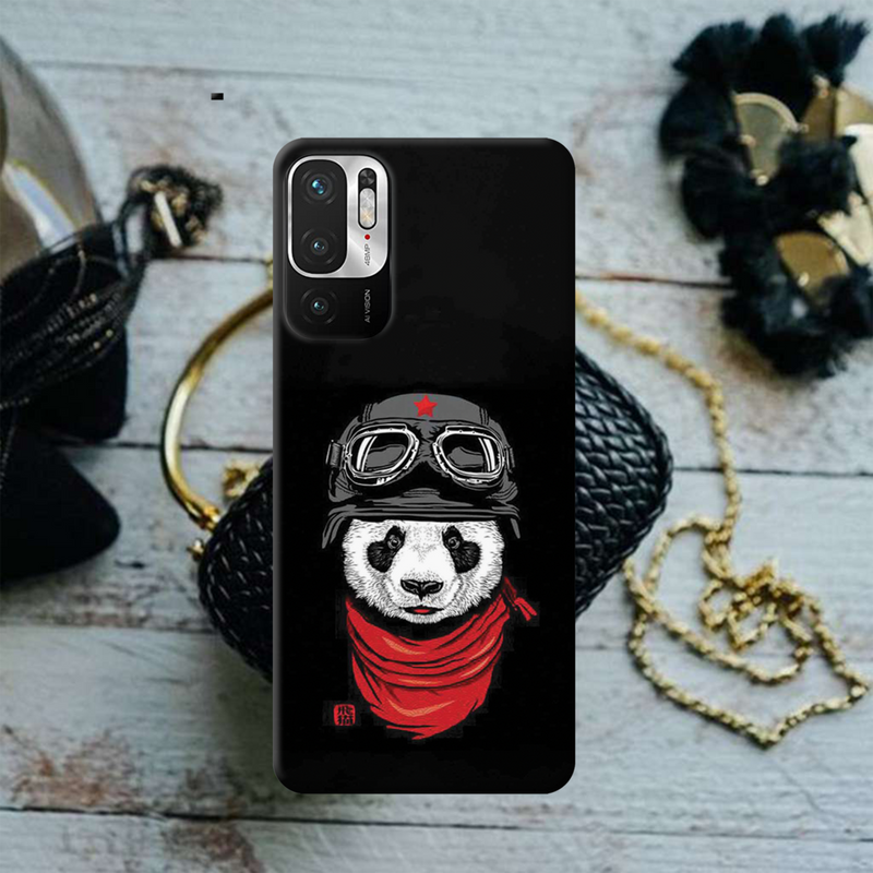 Rider Panda Printed Slim Cases and Cover for Redmi Note 10T