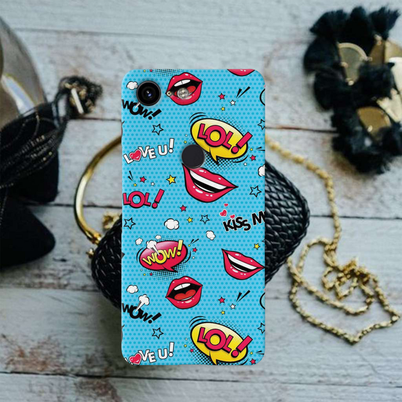 Kiss me Printed Slim Cases and Cover for Pixel 3