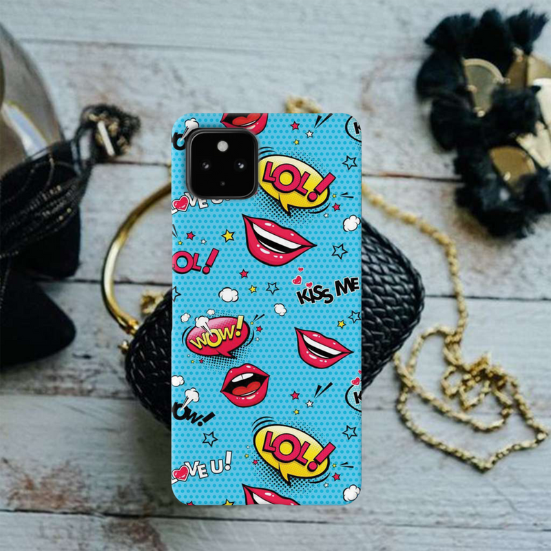 Kiss me Printed Slim Cases and Cover for Pixel 4A