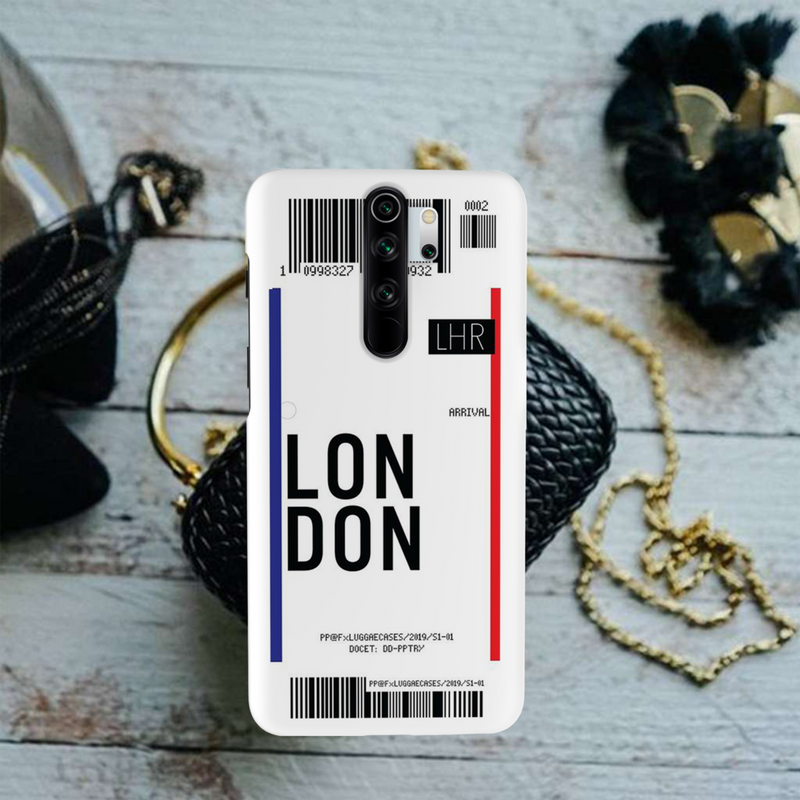 London Ticket Printed Slim Cases and Cover for Redmi Note 8 Pro