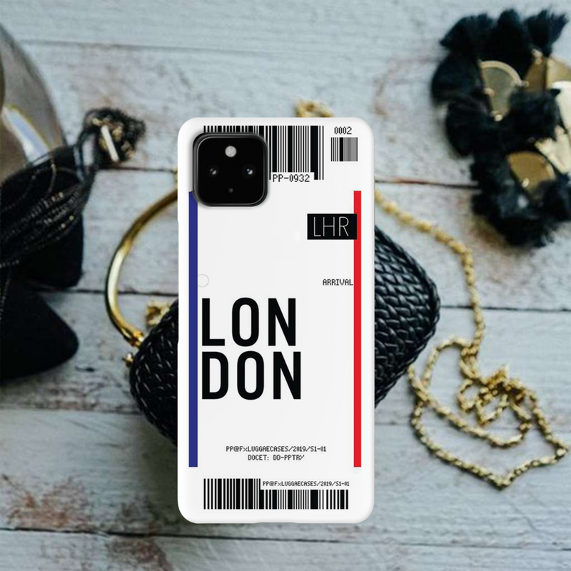 London Ticket Printed Slim Cases and Cover for Pixel 4A