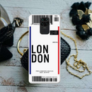 London Ticket Printed Slim Cases and Cover for Redmi Note 9