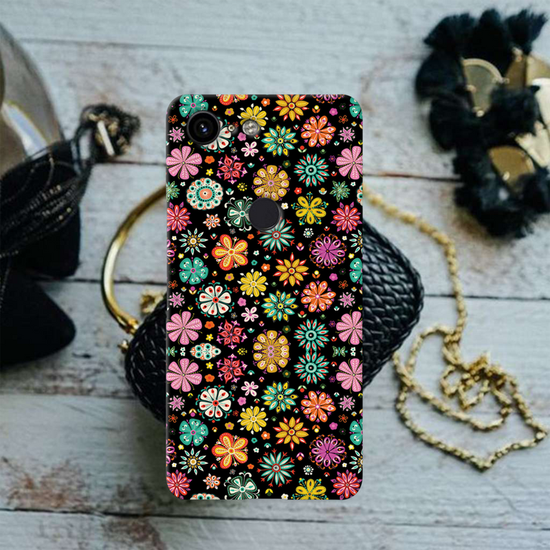 Night Florals Printed Slim Cases and Cover for Pixel 3