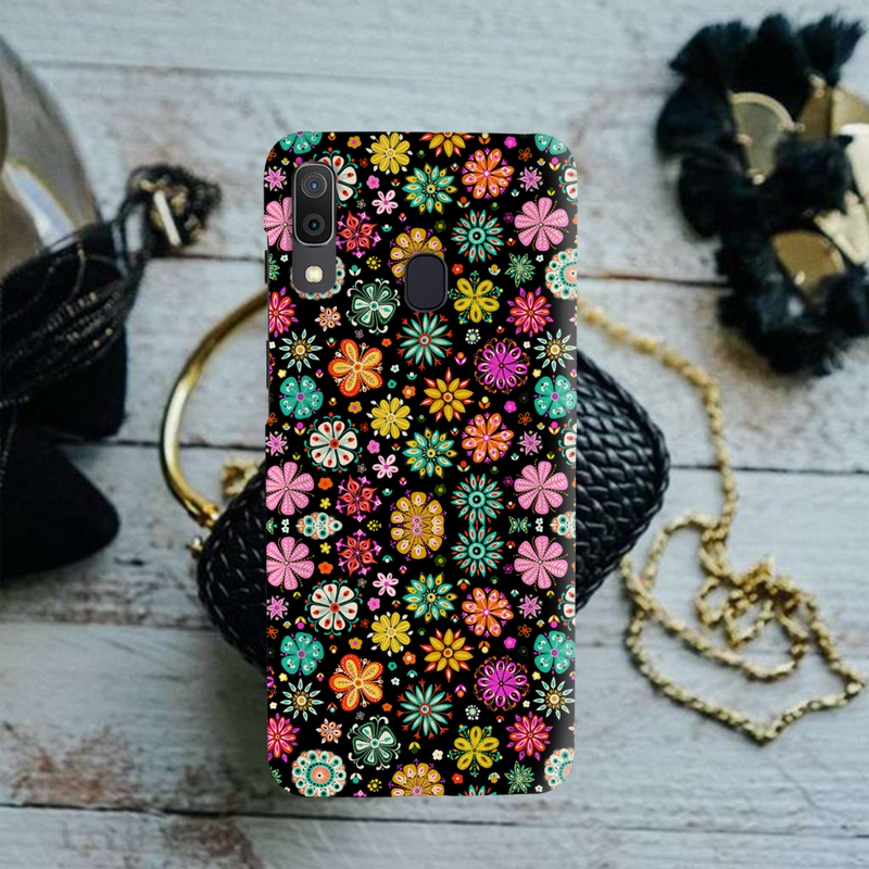 Night Florals Printed Slim Cases and Cover for Galaxy A20
