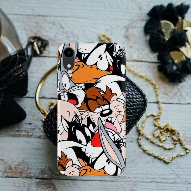 Looney Toons pattern Printed Slim Cases and Cover for iPhone XR