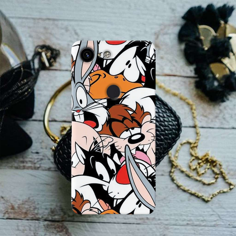 Looney Toons pattern Printed Slim Cases and Cover for Pixel 3