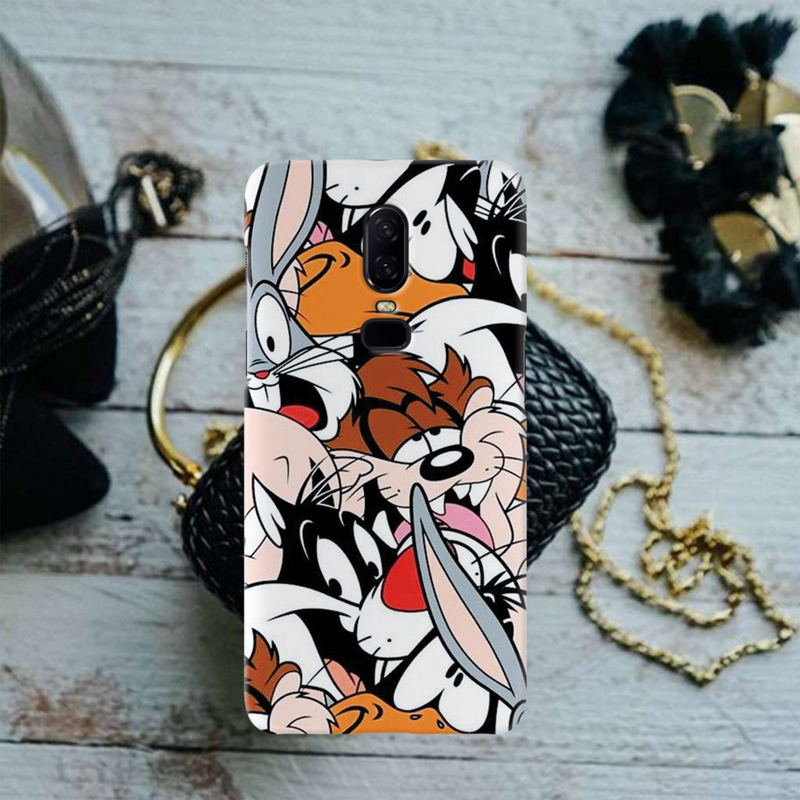 Looney Toons pattern Printed Slim Cases and Cover for OnePlus 6